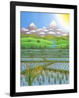 Japan Rice Paddy Field, 1997-Larry Smart-Framed Giclee Print