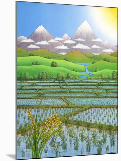 Japan Rice Paddy Field, 1997-Larry Smart-Mounted Giclee Print