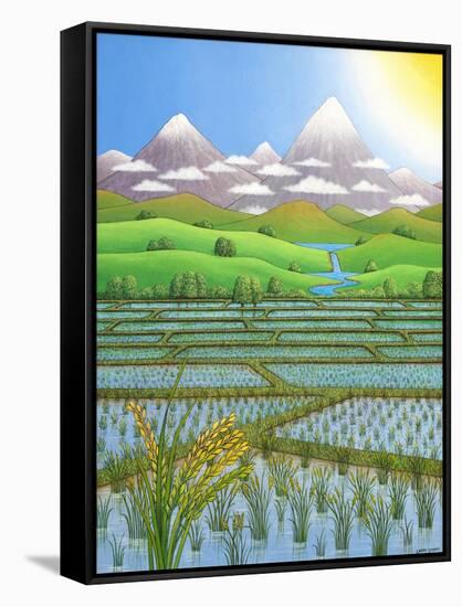 Japan Rice Paddy Field, 1997-Larry Smart-Framed Stretched Canvas