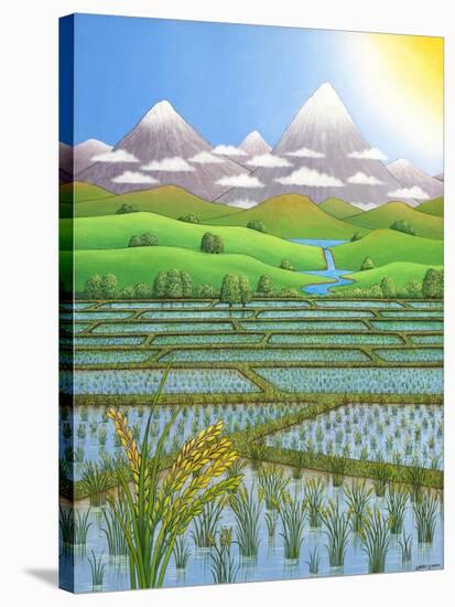 Japan Rice Paddy Field, 1997-Larry Smart-Stretched Canvas