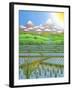 Japan Rice Paddy Field, 1997-Larry Smart-Framed Giclee Print