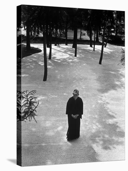 Japan's Greatest Industrialist/Philosopher Konosuke Matsushita, Walking in Philosophical Institute-Bill Ray-Stretched Canvas