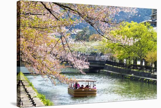 Japan's Heian Shrine Cherry-NicholasHan-Stretched Canvas