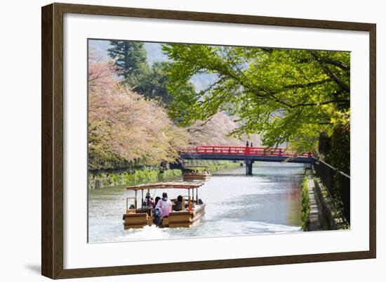 Japan's Heian Shrine Cherry-NicholasHan-Framed Photographic Print