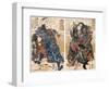 Japan: Samurai Warriors-Kuniyoshi Utagawa-Framed Premium Giclee Print