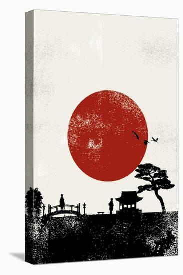 Japan Scenery Poster, Vector-Seita-Stretched Canvas