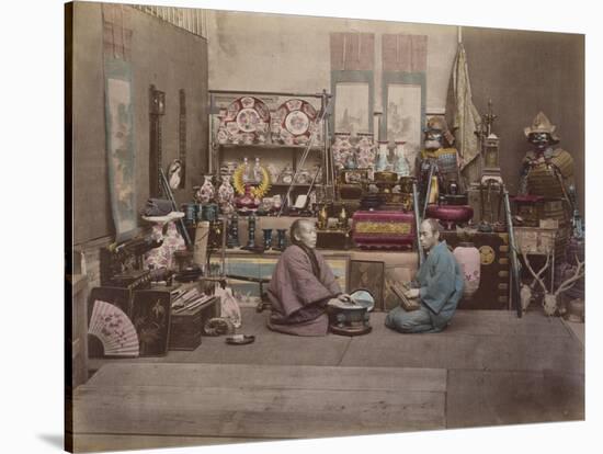 Japan, Shopkeepers-null-Stretched Canvas