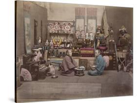 Japan, Shopkeepers-null-Stretched Canvas