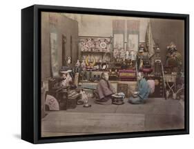 Japan, Shopkeepers-null-Framed Stretched Canvas