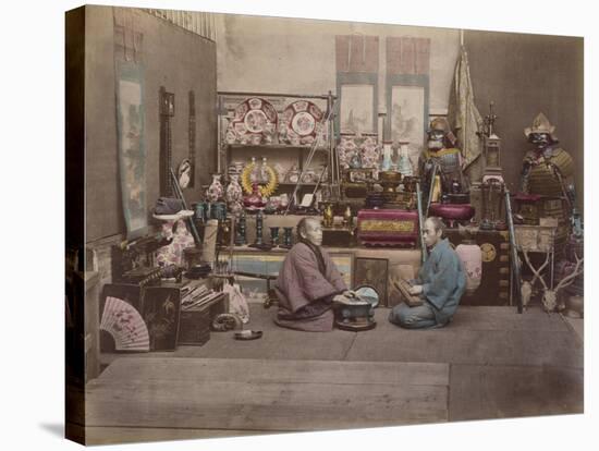 Japan, Shopkeepers-null-Stretched Canvas