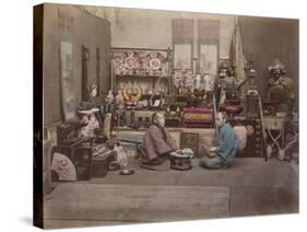Japan, Shopkeepers-null-Stretched Canvas