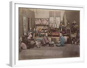 Japan, Shopkeepers-null-Framed Giclee Print