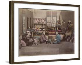 Japan, Shopkeepers-null-Framed Giclee Print