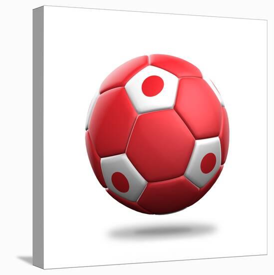 Japan Soccer Ball-pling-Stretched Canvas