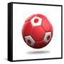 Japan Soccer Ball-pling-Framed Stretched Canvas