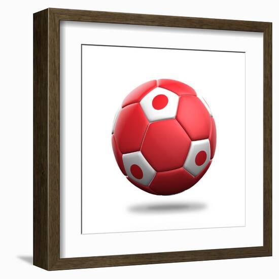 Japan Soccer Ball-pling-Framed Art Print