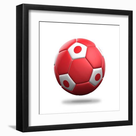 Japan Soccer Ball-pling-Framed Art Print