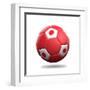 Japan Soccer Ball-pling-Framed Art Print