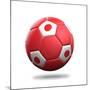 Japan Soccer Ball-pling-Mounted Art Print