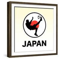 Japan Soccer-null-Framed Giclee Print