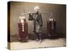 Japan , Street Amazake Seller (Teaseller)-null-Stretched Canvas