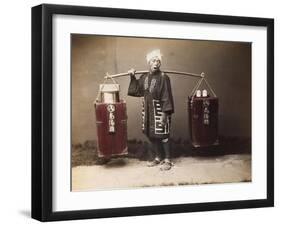 Japan , Street Amazake Seller (Teaseller)-null-Framed Giclee Print