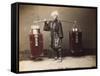 Japan , Street Amazake Seller (Teaseller)-null-Framed Stretched Canvas