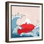 Japan Style Illustration-kisika-Framed Art Print