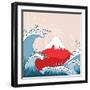 Japan Style Illustration-kisika-Framed Art Print