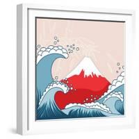 Japan Style Illustration-kisika-Framed Art Print