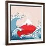 Japan Style Illustration-kisika-Framed Art Print