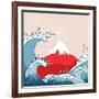 Japan Style Illustration-kisika-Framed Art Print