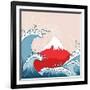 Japan Style Illustration-kisika-Framed Art Print