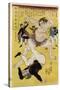Japan: Sumo Wrestling-Ipposai Hoto-Stretched Canvas