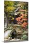 Japan Takayama Hokke-Ji Temple Garden with Stone Bridge Autumn-Nosnibor137-Mounted Photographic Print