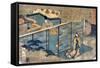 Japan: Tale of Genji-Ando Hiroshige-Framed Stretched Canvas