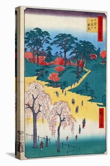 Japan: Temple Gardens-Ando Hiroshige-Stretched Canvas