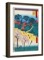 Japan: Temple Gardens-Ando Hiroshige-Framed Giclee Print