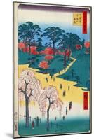 Japan: Temple Gardens-Ando Hiroshige-Mounted Giclee Print
