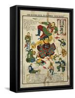 Japan the Peaceful Nation Cartoon-null-Framed Stretched Canvas