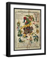 Japan the Peaceful Nation Cartoon-null-Framed Art Print