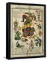 Japan the Peaceful Nation Cartoon-null-Framed Stretched Canvas