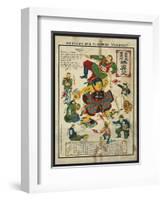 Japan the Peaceful Nation Cartoon-null-Framed Art Print