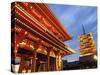 Japan, Tokyo, Asakusa, Asakusa Kannon Temple, Hozomon Gate and Temple Pagoda-Steve Vidler-Stretched Canvas