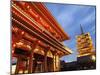 Japan, Tokyo, Asakusa, Asakusa Kannon Temple, Hozomon Gate and Temple Pagoda-Steve Vidler-Mounted Photographic Print