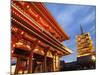 Japan, Tokyo, Asakusa, Asakusa Kannon Temple, Hozomon Gate and Temple Pagoda-Steve Vidler-Mounted Photographic Print