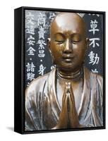 Japan, Tokyo, Asakusa, Asakusa Kannon Temple, Preying Buddha Statue-Steve Vidler-Framed Stretched Canvas
