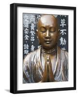 Japan, Tokyo, Asakusa, Asakusa Kannon Temple, Preying Buddha Statue-Steve Vidler-Framed Photographic Print