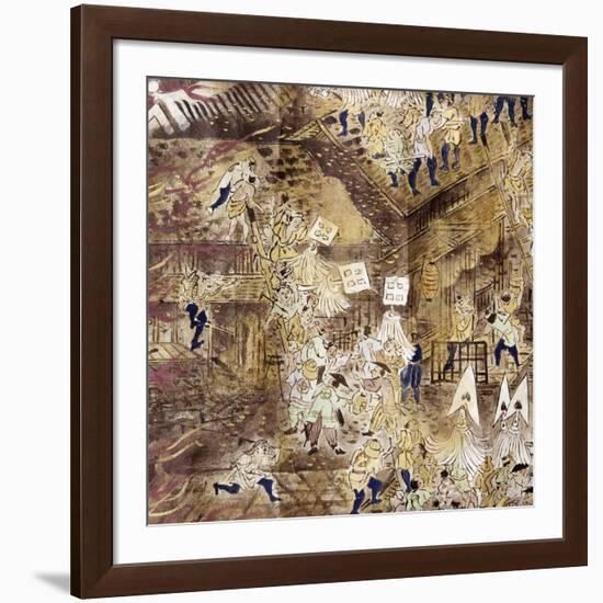 Japan: Tokyo Fire, 1858-null-Framed Giclee Print