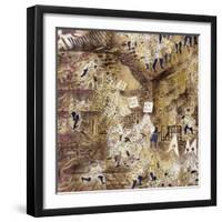 Japan: Tokyo Fire, 1858-null-Framed Giclee Print